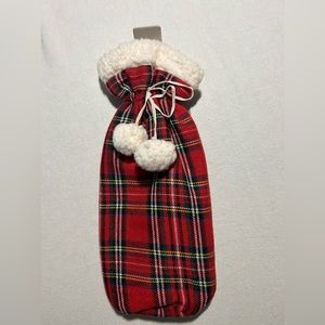 Plaid Wine Bottle Bag